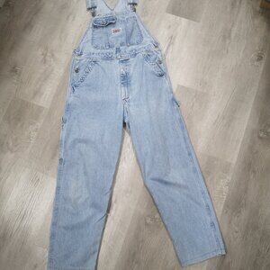 Ikeda Vintage Men's Size Medium Lt Wash Made in Canada Genuine Classic Overalls